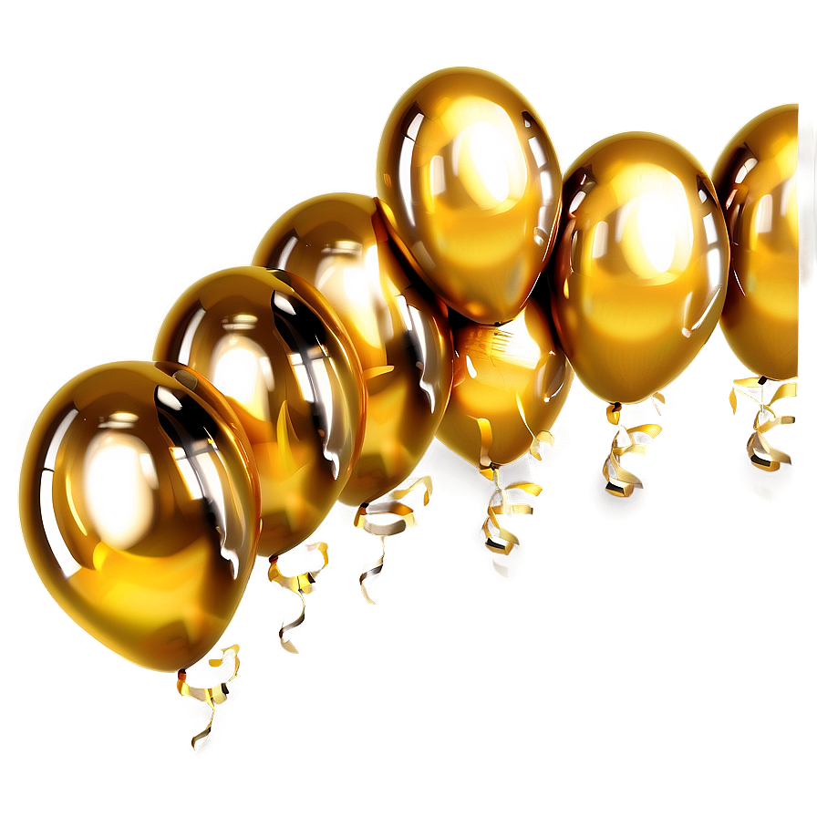 Gold Party Balloon Png Qqd68