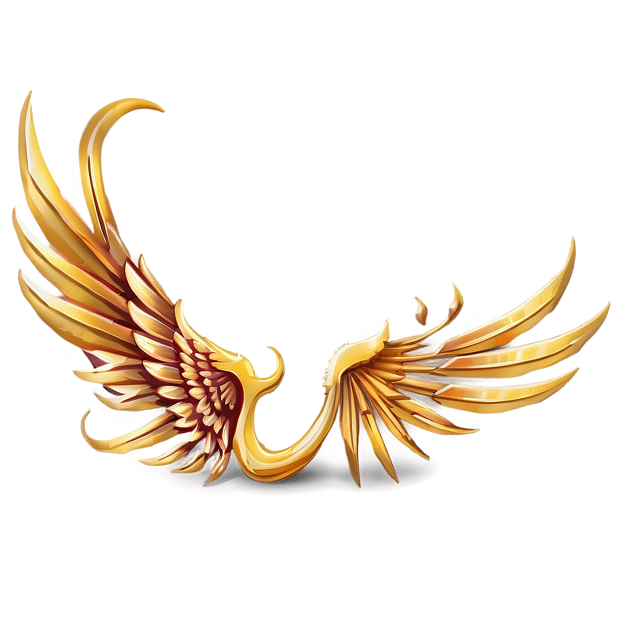 Gold Phoenix Wing Png 75