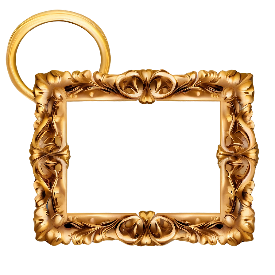 Gold Photo Frame Png 05252024