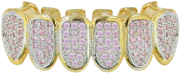 Cubic Zirconia Gold Teeth, HD Png Download PNG with transparent background