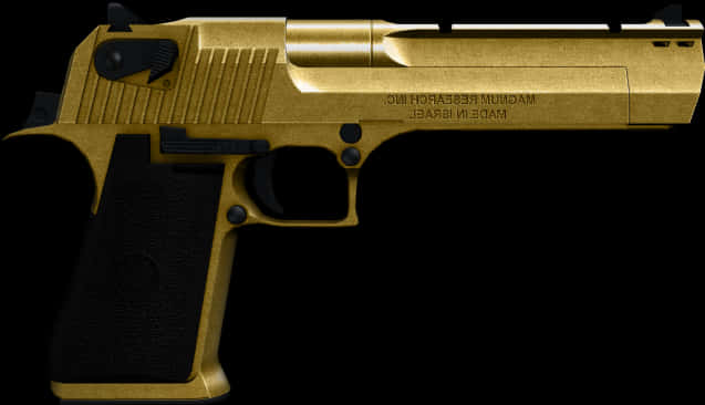 Gold Plated Desert Eagle Pistol