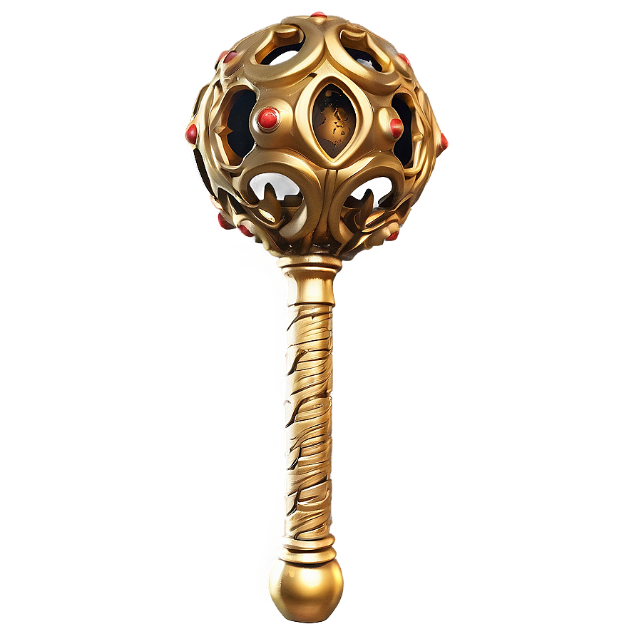 Gold Plated Mace Png Nuw