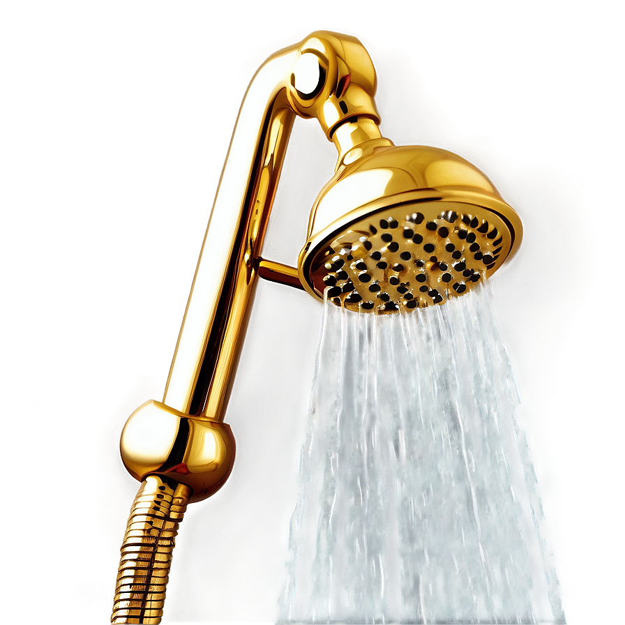 Gold Plated Shower Head Png 70