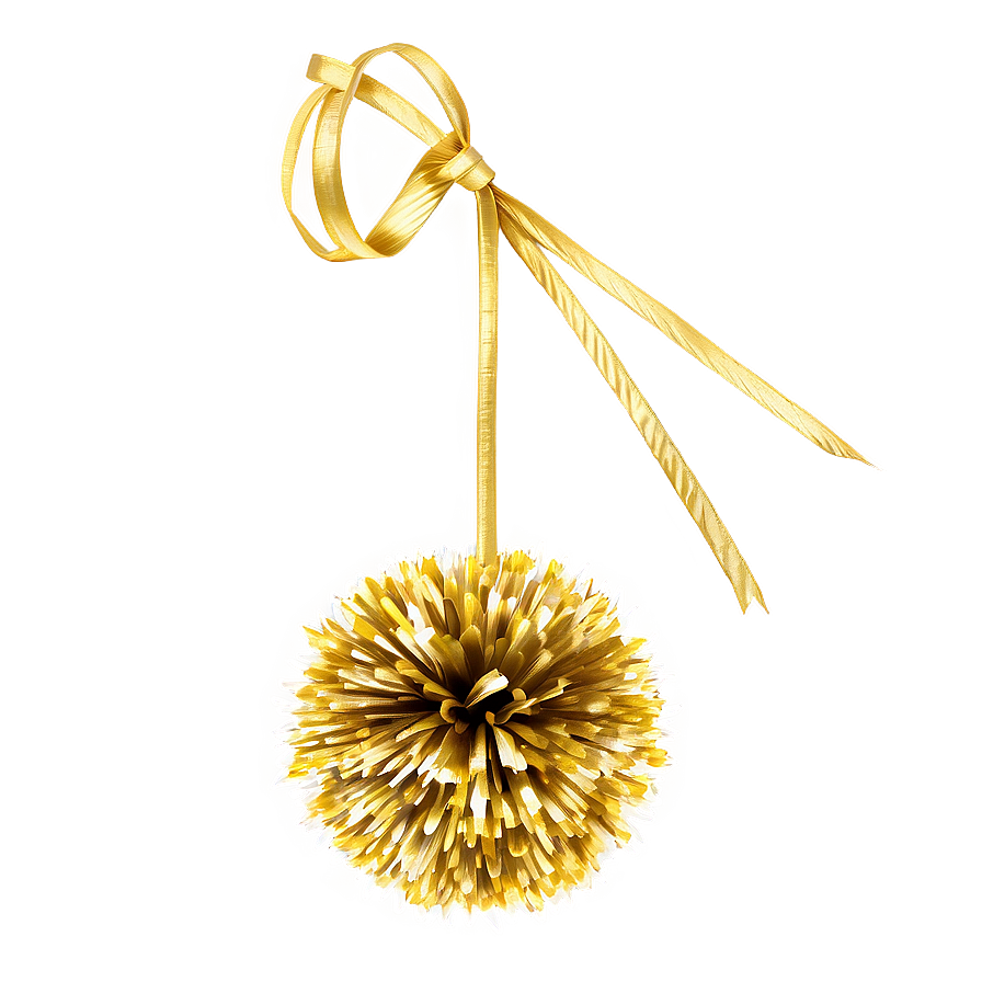 Gold Pom Poms Png Vac