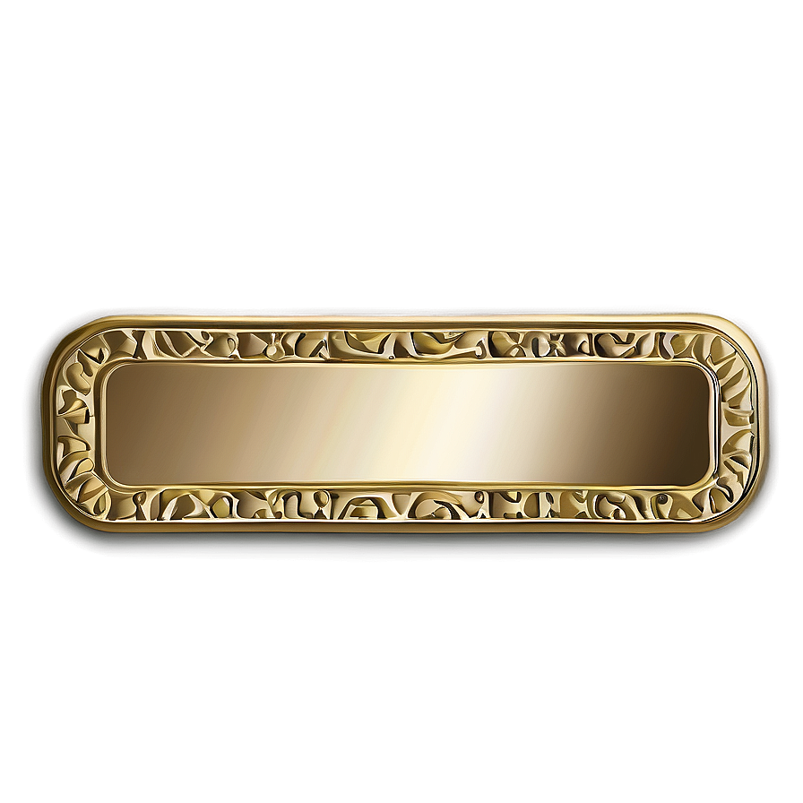 Gold Rectangle Badge Png Gmy38