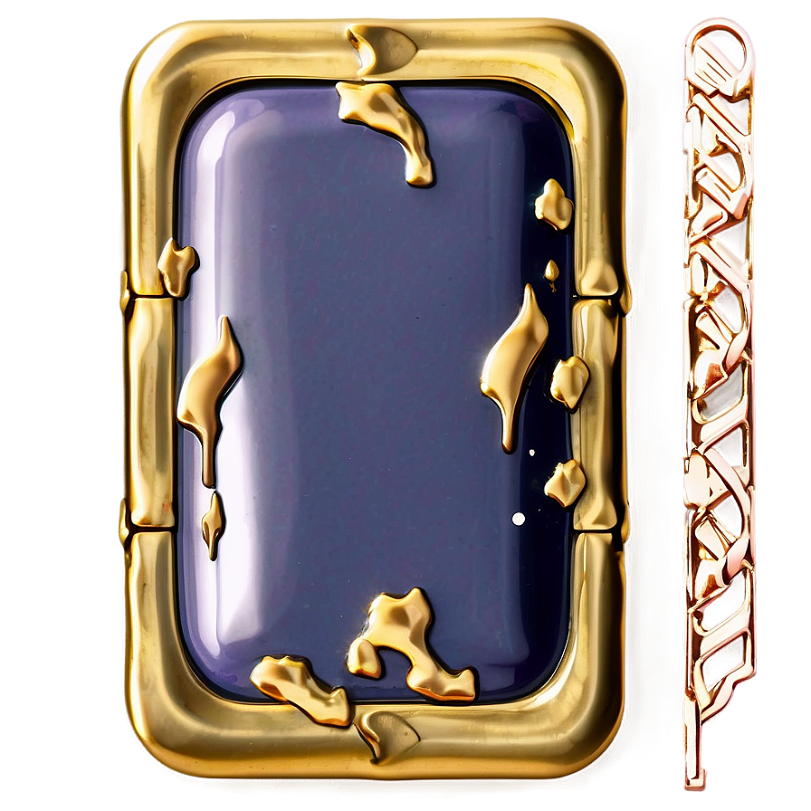 Gold Rectangle Badge Png Jag