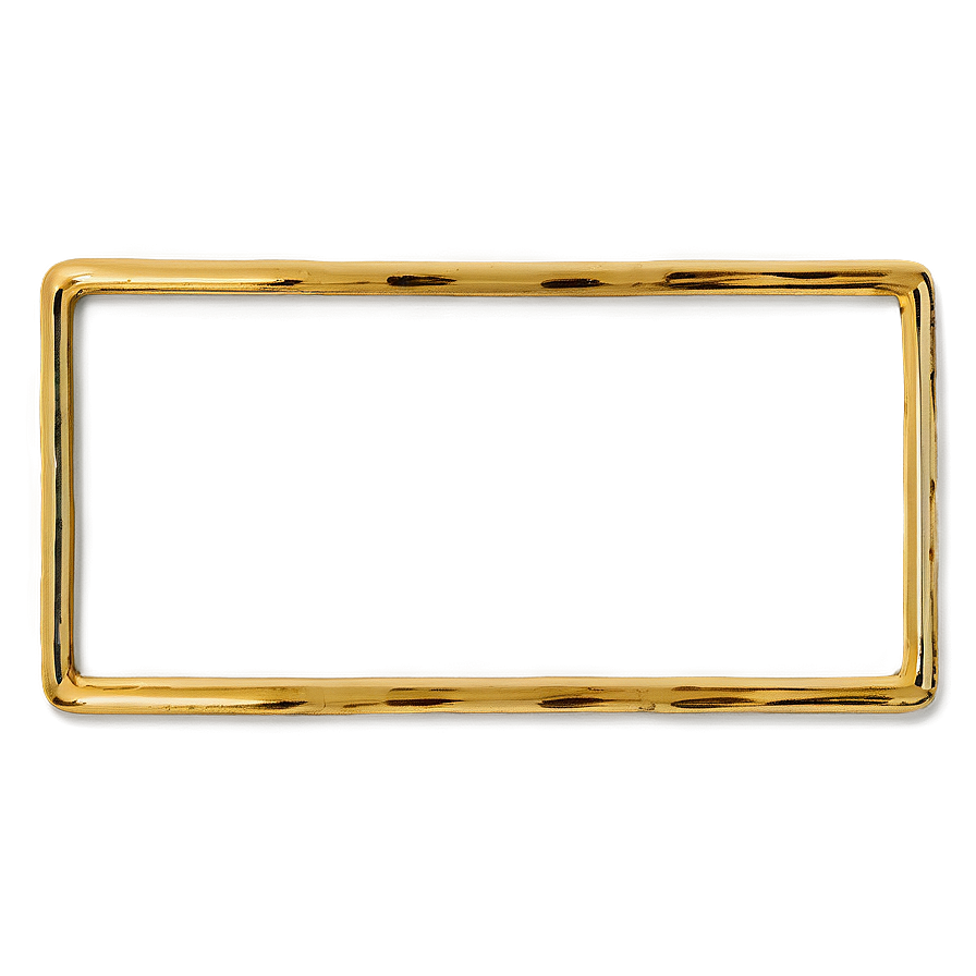 Gold Rectangle For Frame Png 06272024