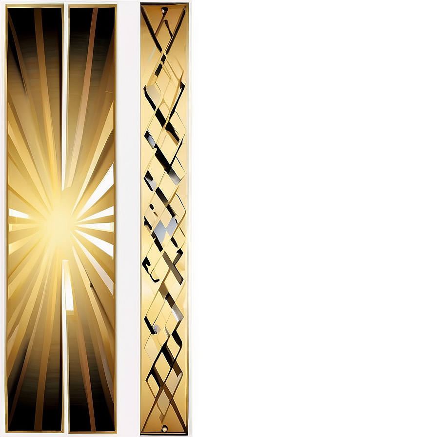 Gold Rectangle With Lines Png 06272024