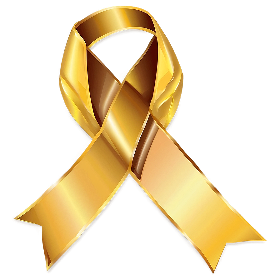 Gold Ribbon Award PNG cyx PNG with transparent background
