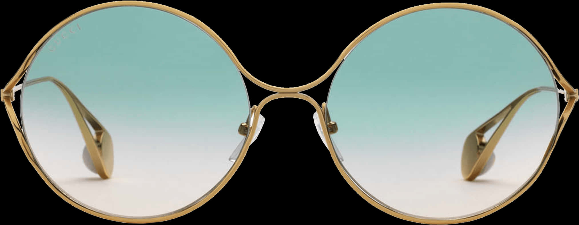 Gold Rimmed Round Glasses