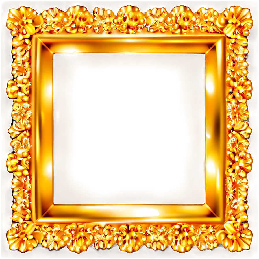 Gold Sparkle Border Frame Png 22