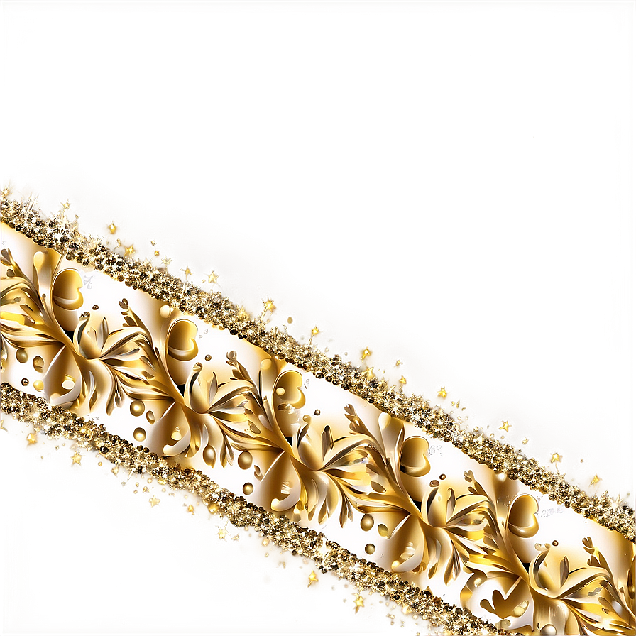 Gold Sparkle Border Png Xus