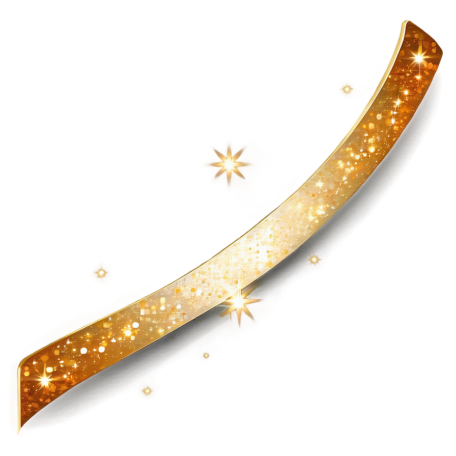 Gold Sparkle Curve PNG pbp61 PNG with transparent background