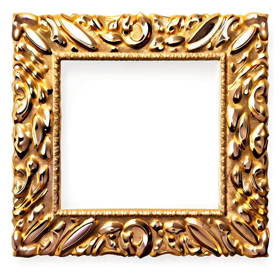 Gold Sparkle Frame Png 06122024