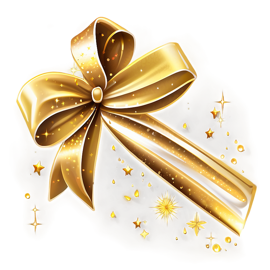 Gold Sparkle Gift Png 06122024