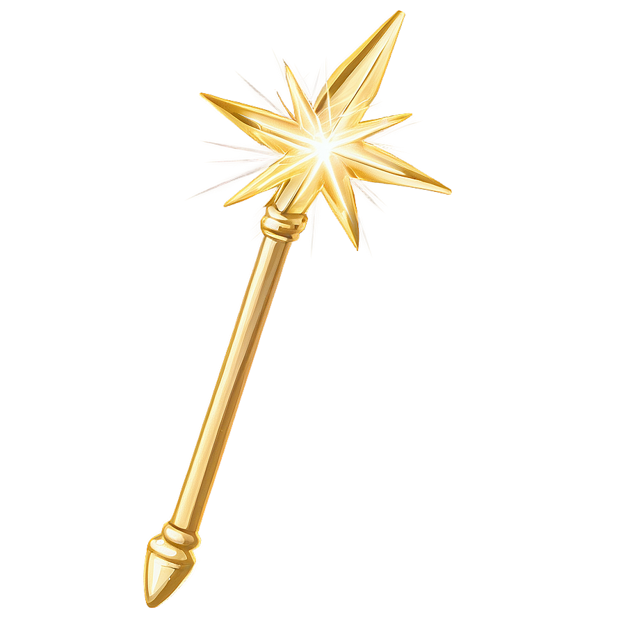 Gold Sparkle Magic Wand Png Uiy6