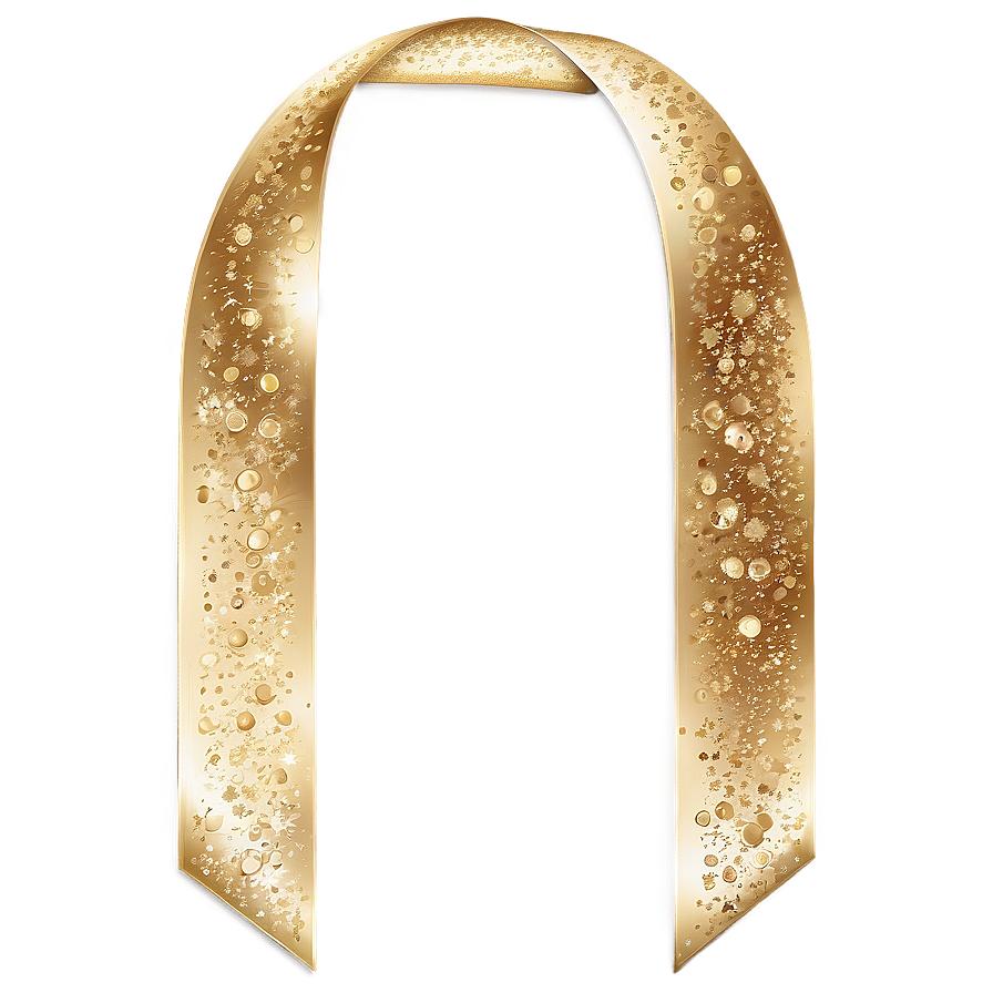 Gold Sparkle Ribbon Png Rvu13