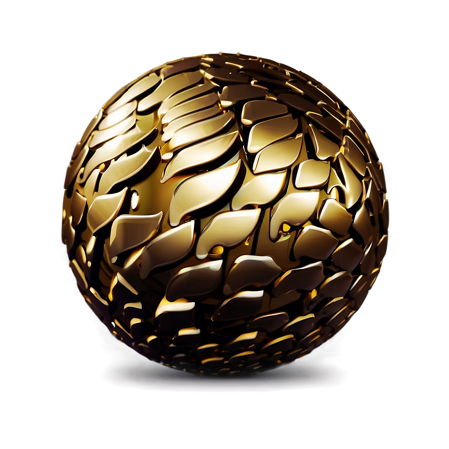 Gold Sparkle Sphere Png 36