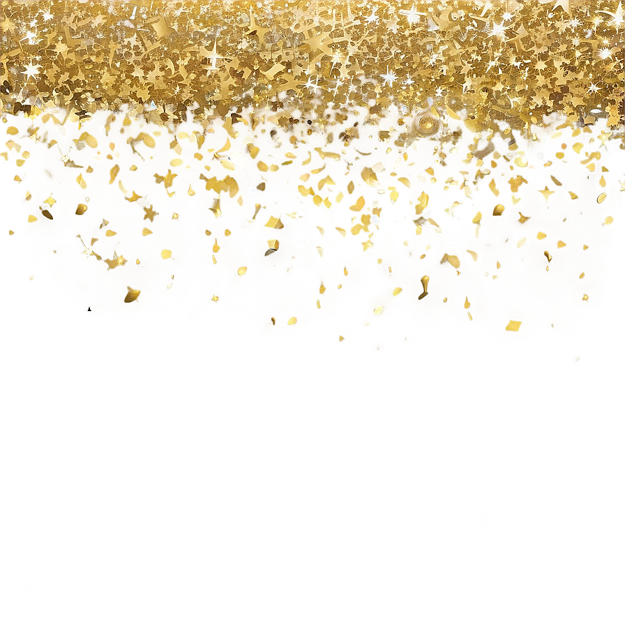 Gold Sparkle Wave Png 10