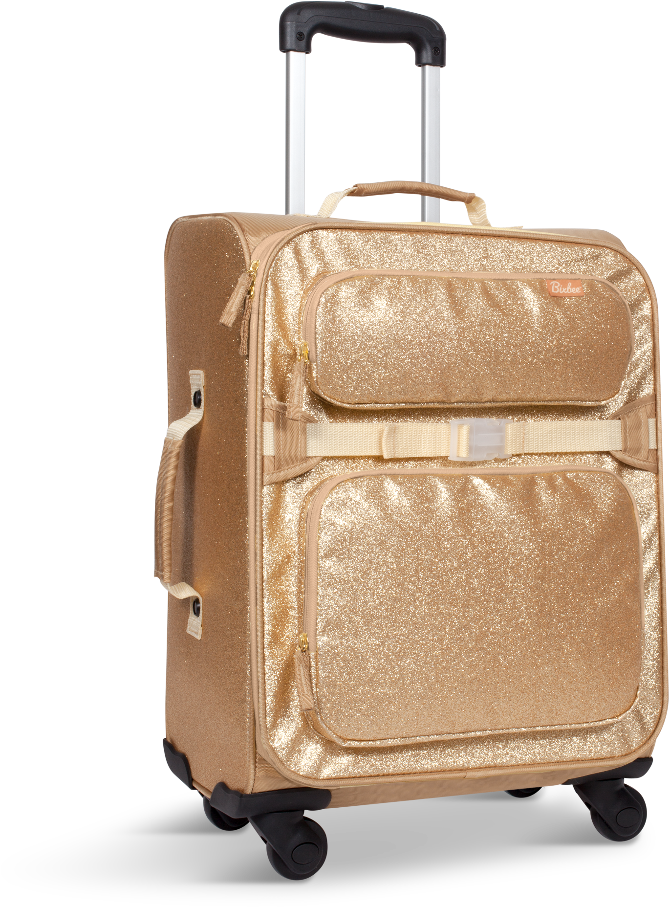 Gold Sparkle Wheeled Luggage