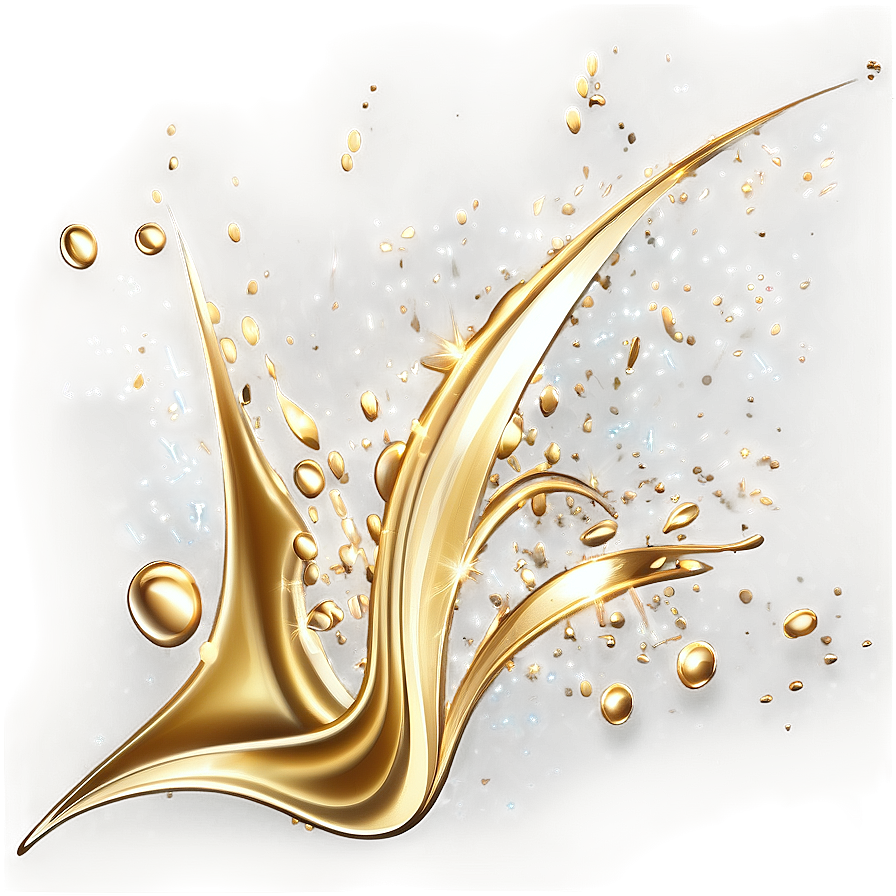 Gold Splash For Elegant Background Png 06282024