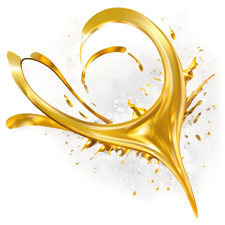 Gold Splash For Fashion Design Png Cuf