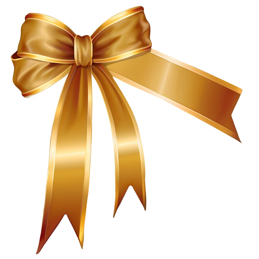 Gold Square Ribbon Banner Png 06272024