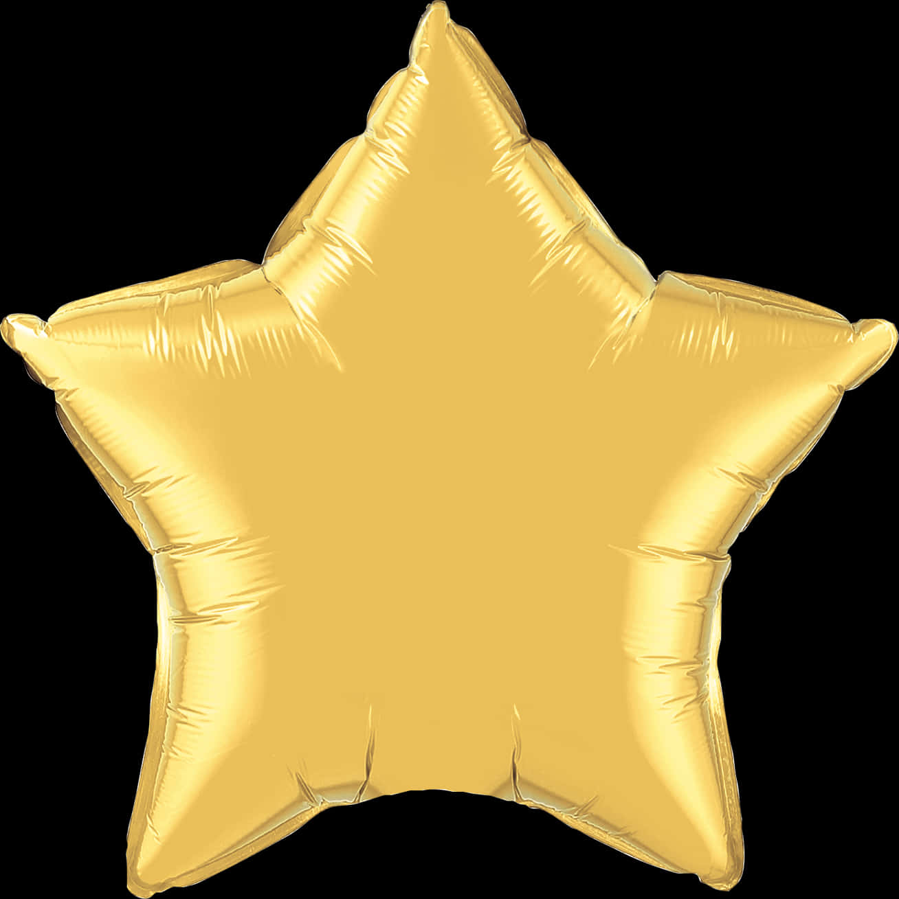 Way To Celebrate 20' Star Metallic Gold Foil Balloon - Star Foil Balloon PNG image with a transparent background, free high-resolution download