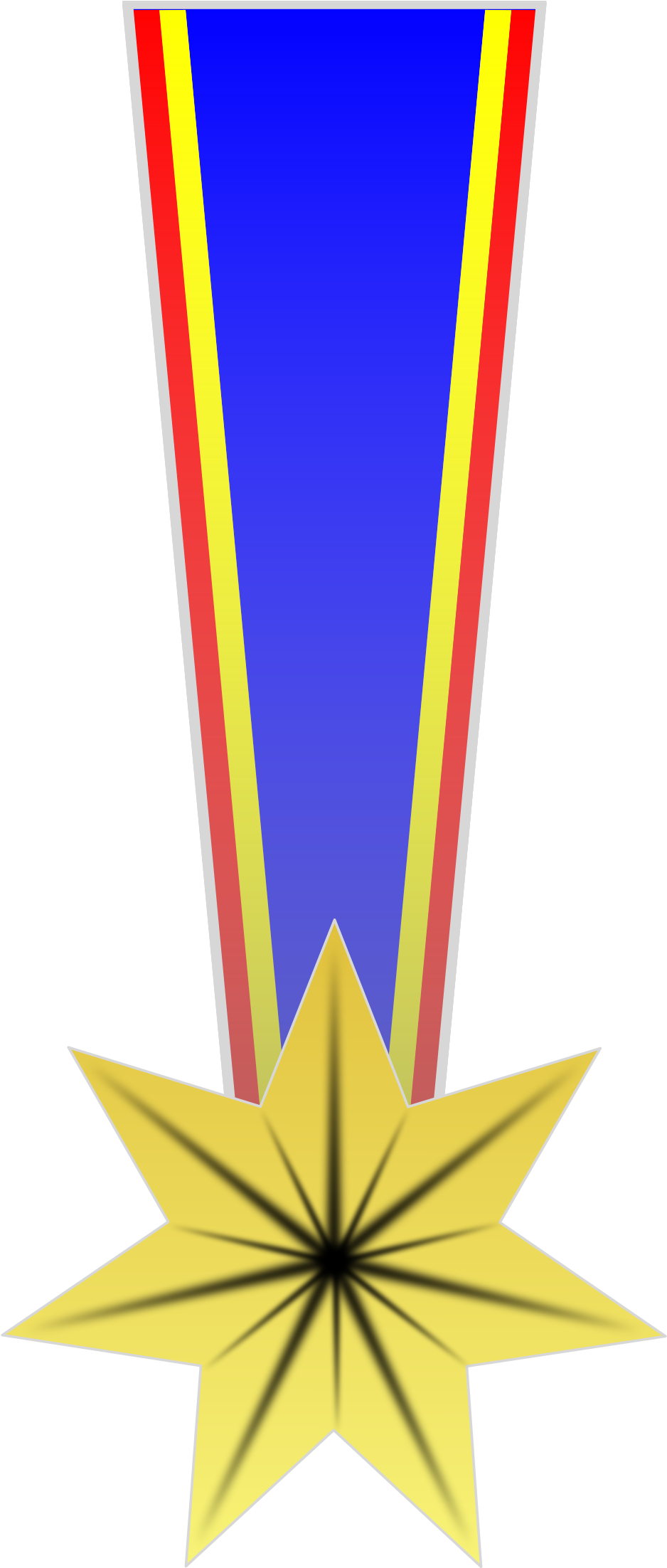 Gold Star Medal Illustration