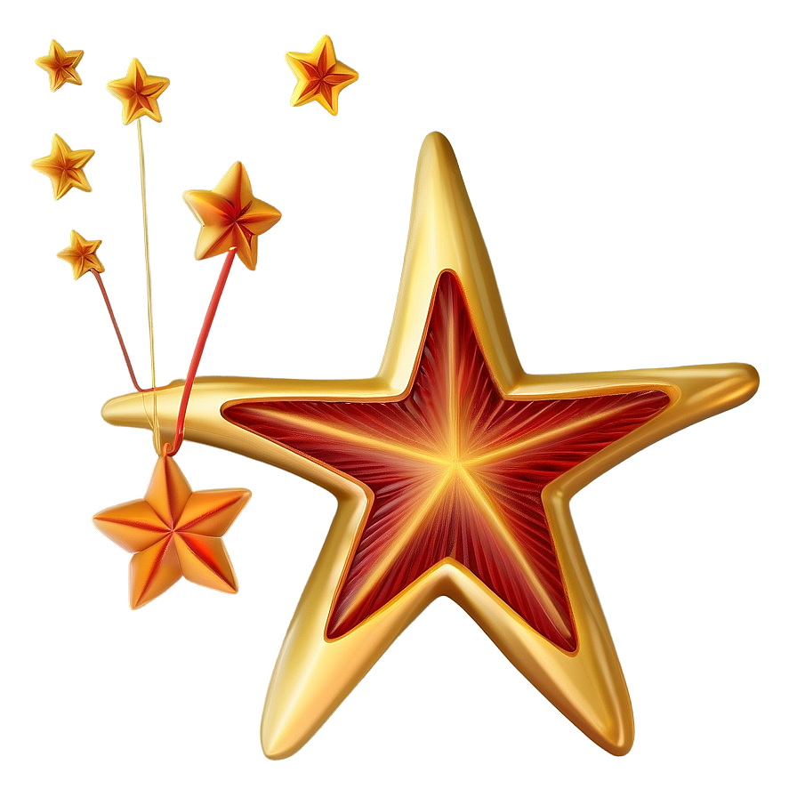 Gold Star Pattern Png Jif3