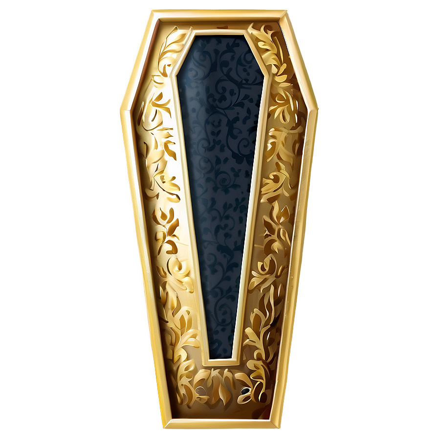 Gold Trim Coffin Png Cnu45