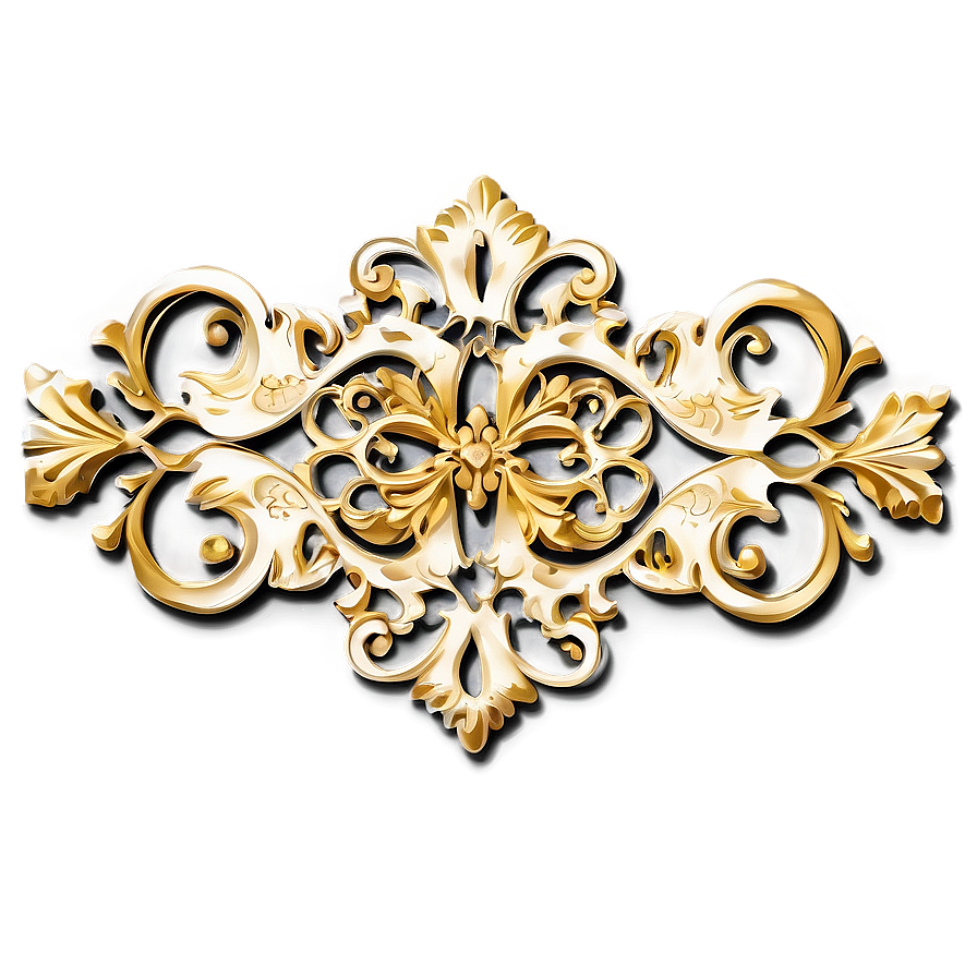 Gold Trim Filigree Png 70