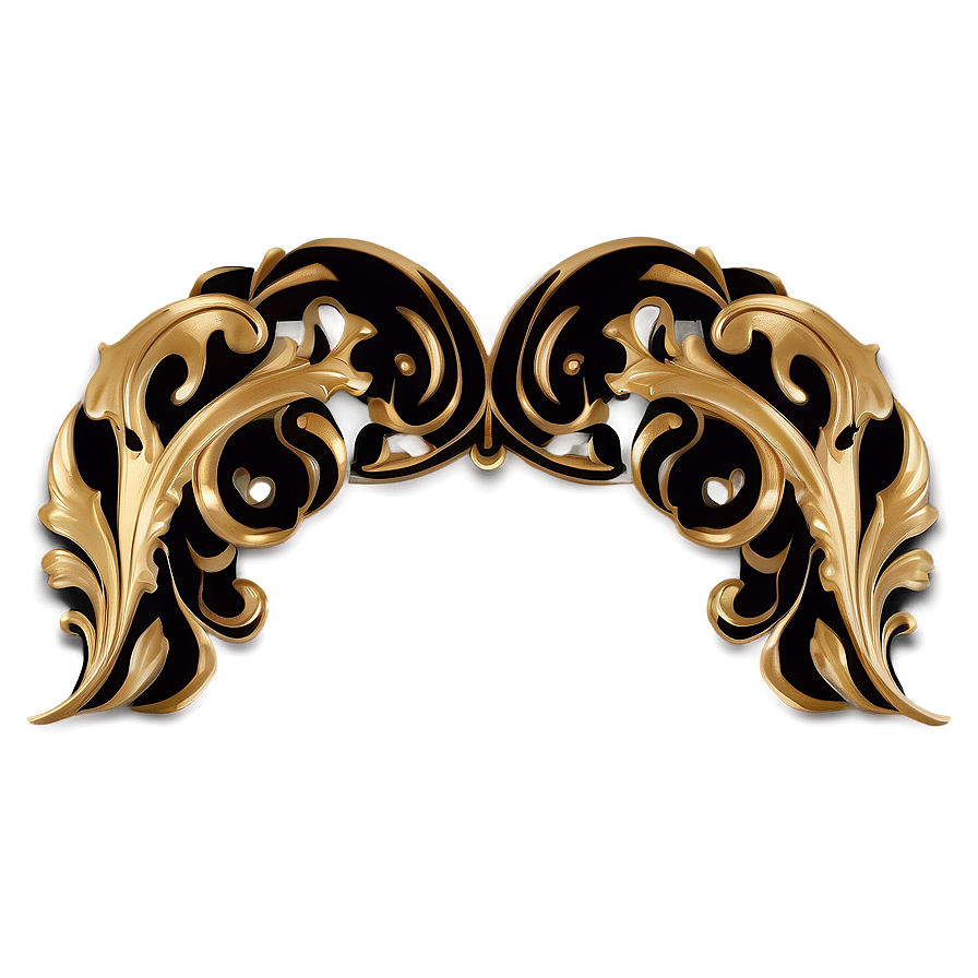 Gold Trim Flourish Png Ehp