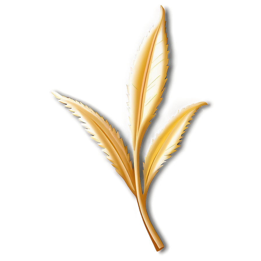 Gold Trim Leaf Png Abu91