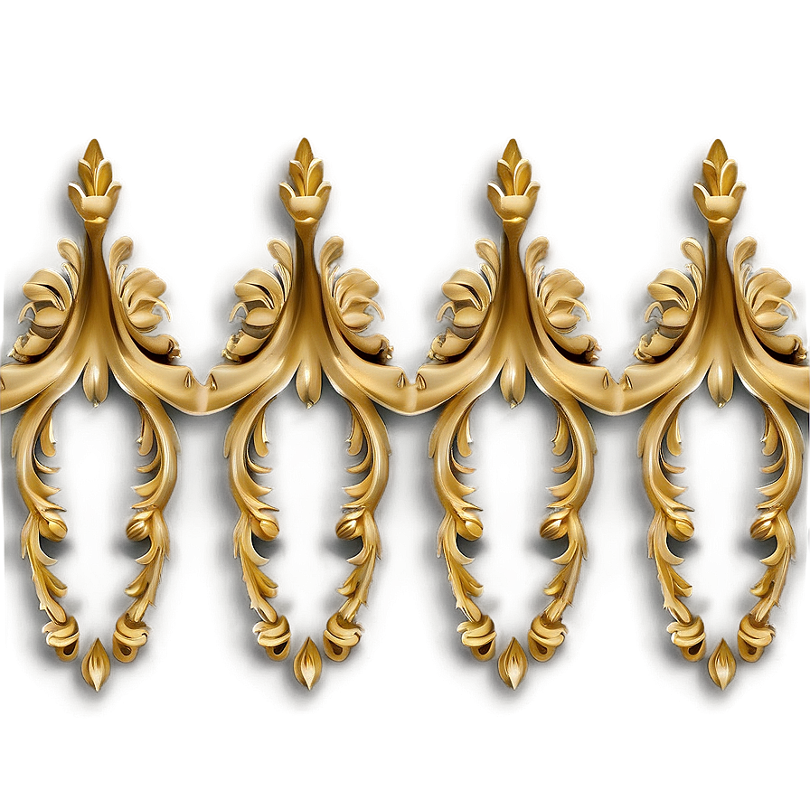 Gold Trim Motif Png Exa14