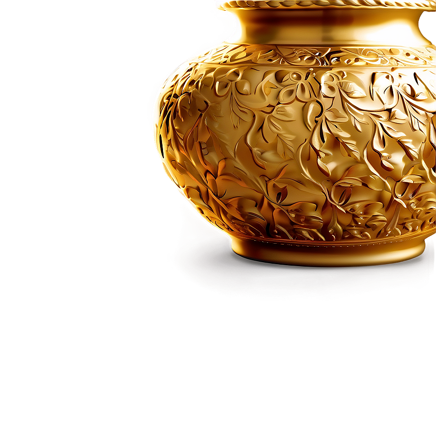 Gold Vase Png 05252024