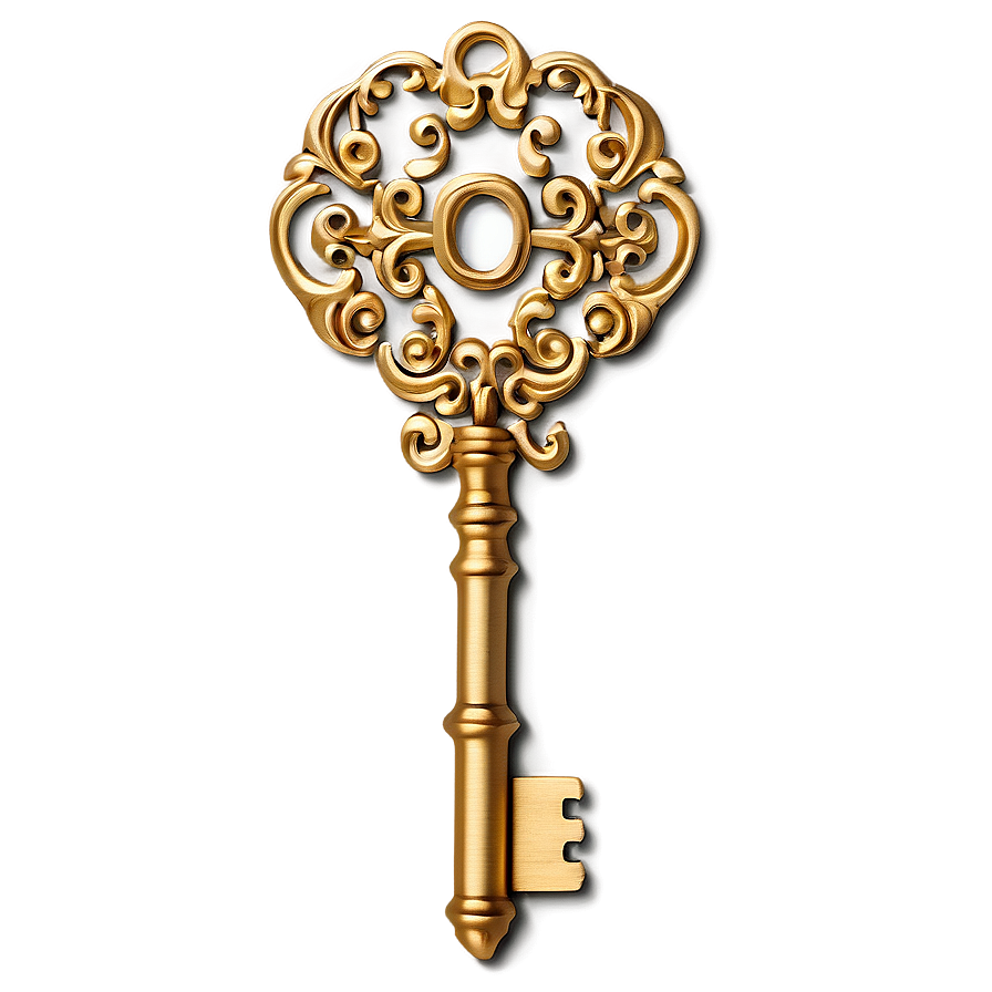 Gold Vintage Key Png Emm