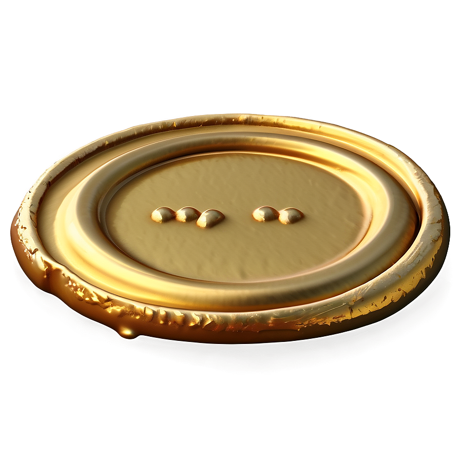 Gold Wax Seal Png 96