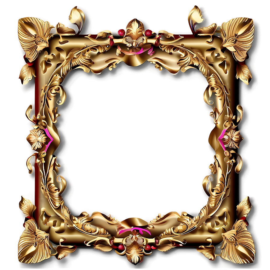 Gold Wedding Frame Png Moe53