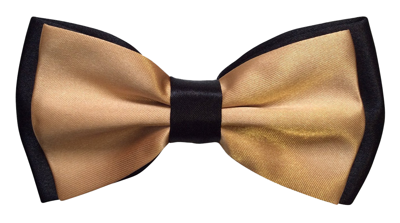 Golden Bow Tie Transparent PNG PNG with transparent background