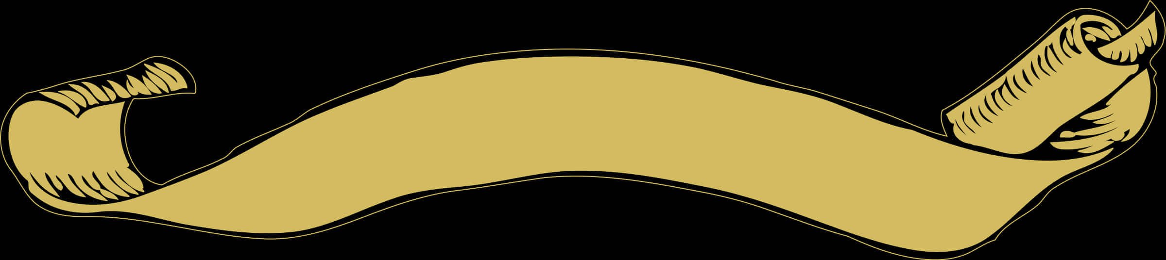 Golden Ancient Scroll Banner