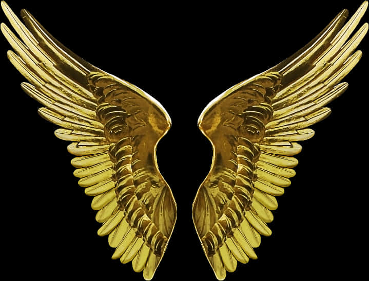 Golden Angel Wings