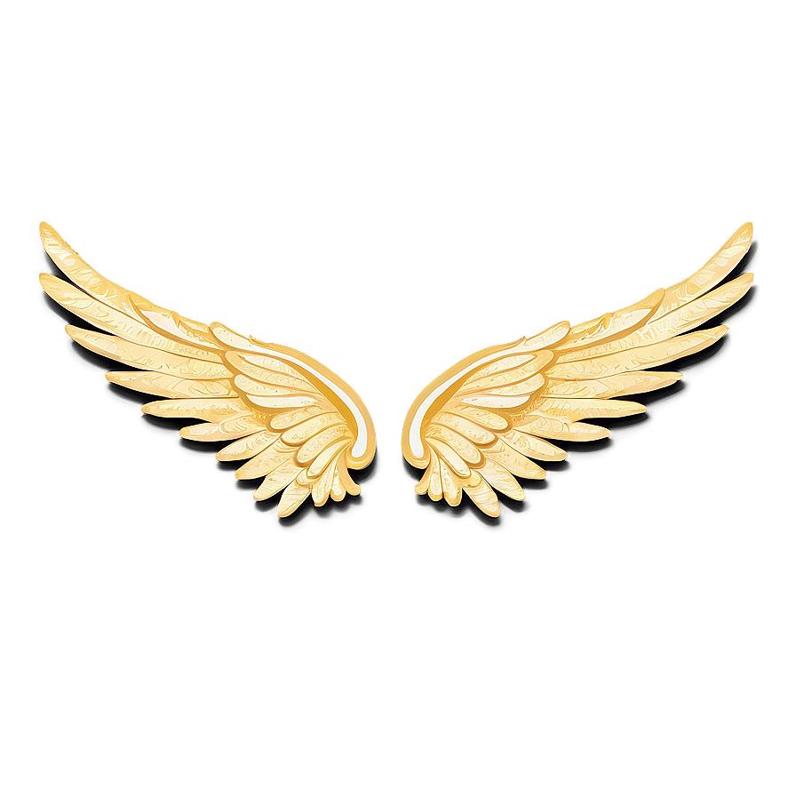 Golden Angel Wings Graphic PNG 05042024 PNG with transparent background