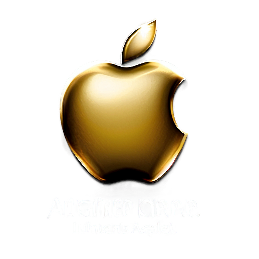 Golden Apple Logo Luxury PNG 05232024 PNG with transparent background