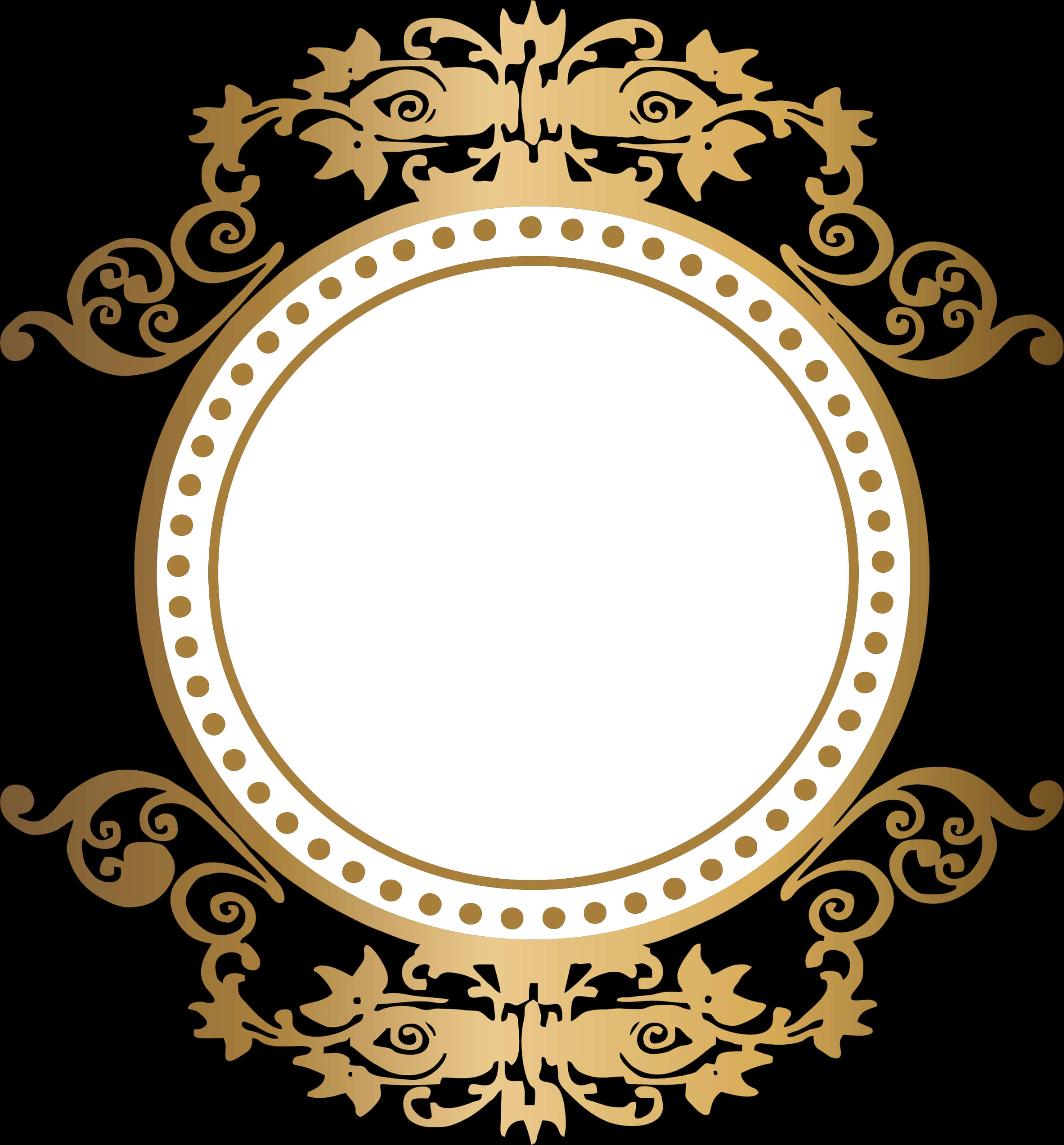 Golden Arabesque Frame Design