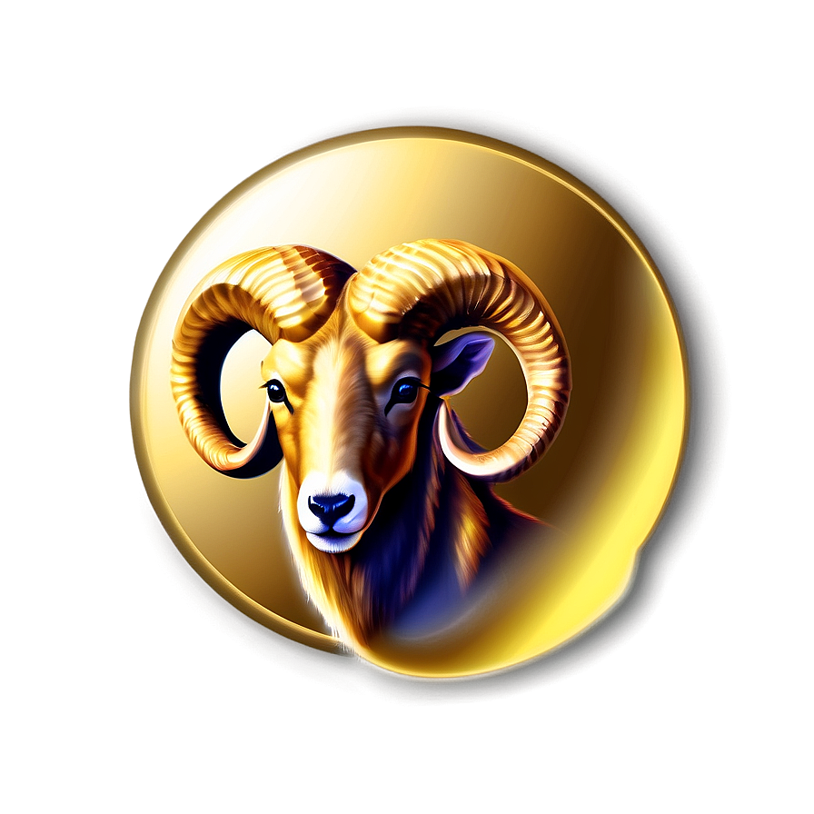 Golden Aries Symbol Png Rdn84