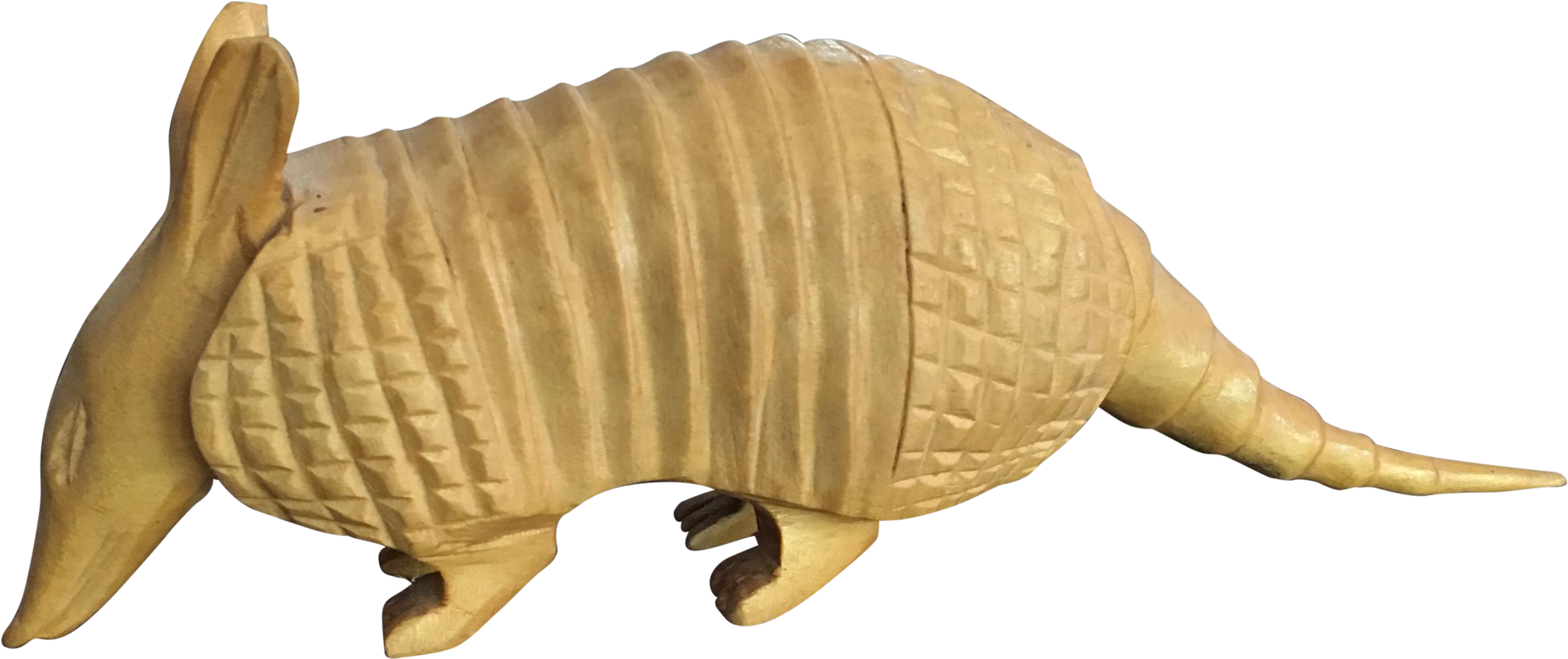 Golden Armadillo Sculpture