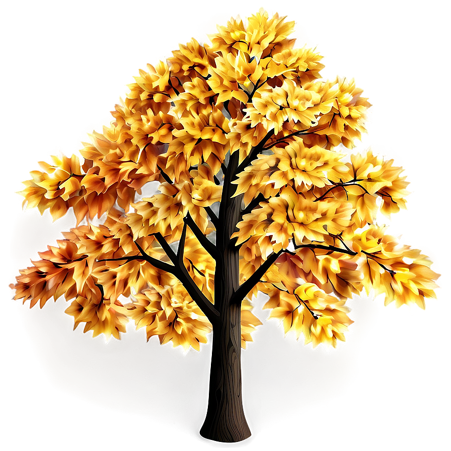 Golden Autumn Tree Png 56