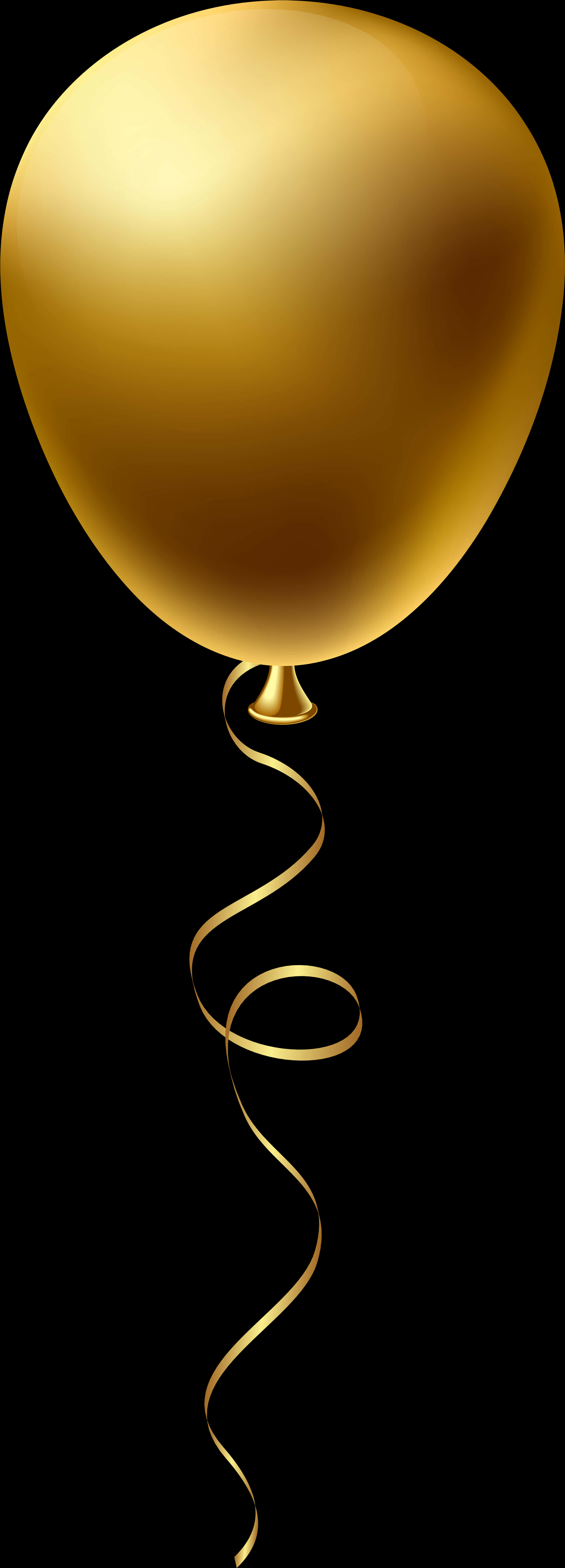 Gold Balloon Clipart Png PNG image with a transparent background, free high-resolution download