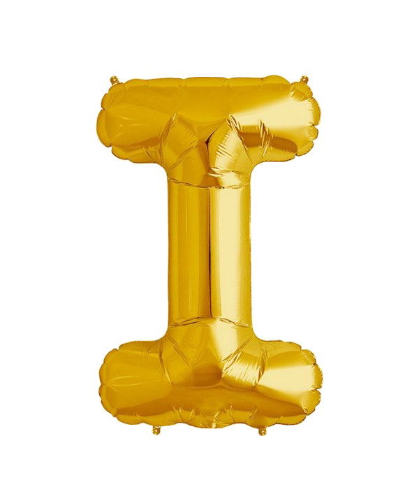 Golden Balloon Letter I